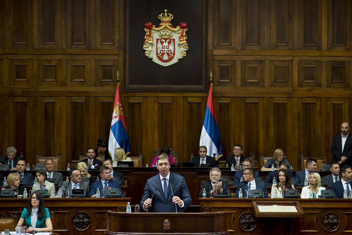 aleksandar vučić u skpštini