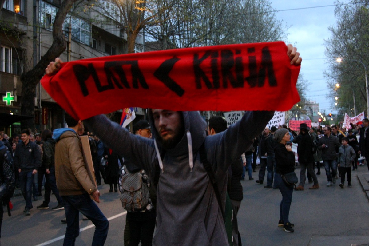 Protest u Beogradu. Foto: Marko Miletić