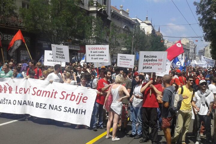 protest protiv zakona o radu