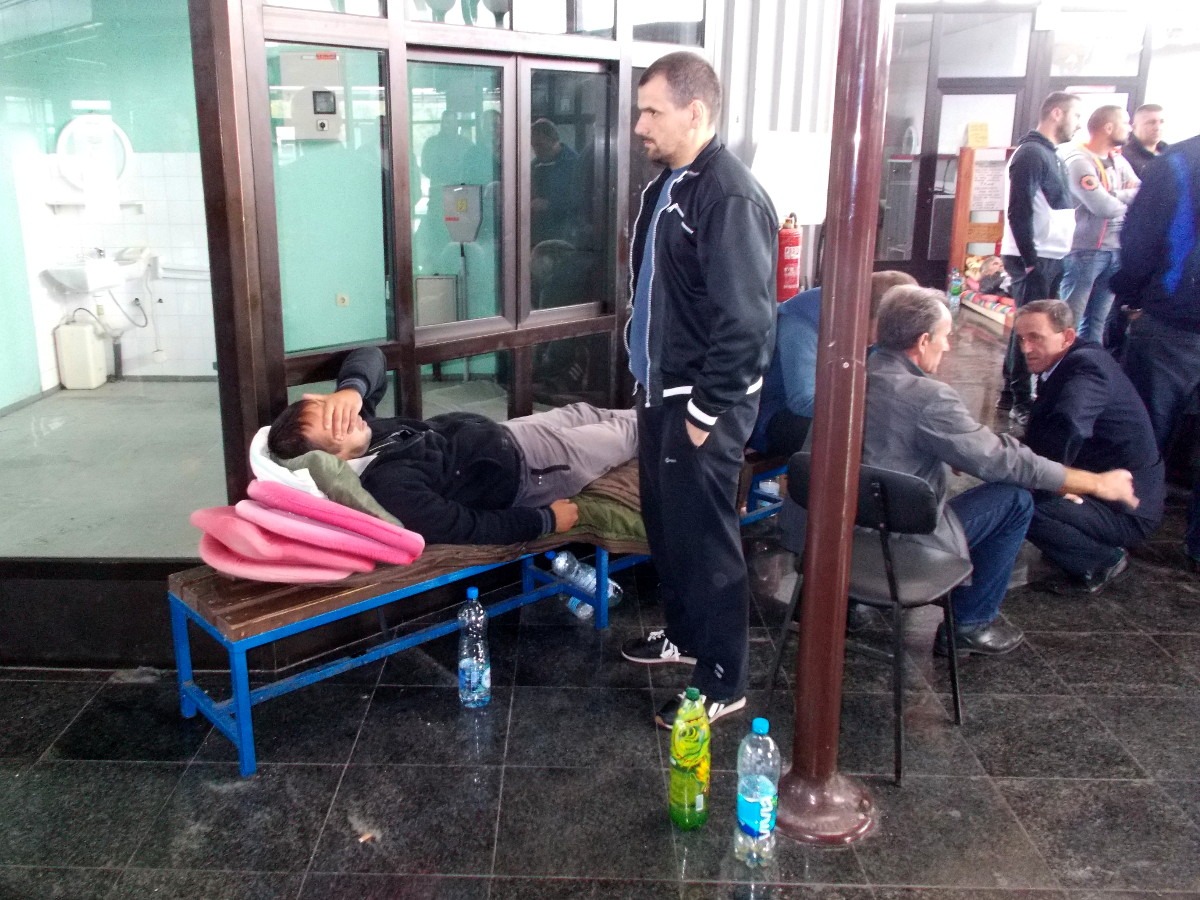 Štrajk glađu radnika ŽRS-a; Foto: Gordana Katana