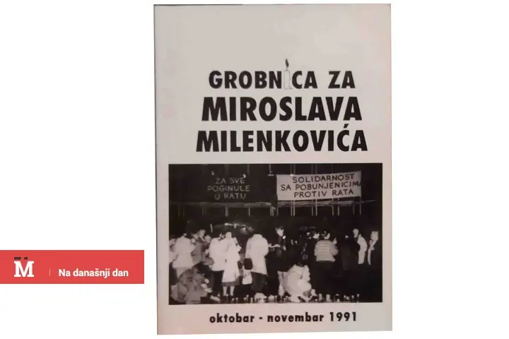 Na današnji dan rezervista JNA Miroslav Milenković je izvršio samoubistvo