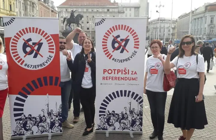 Hrvatska: Uspešno prikupljanje potpisa za promenu uslova za odlazak u penziju