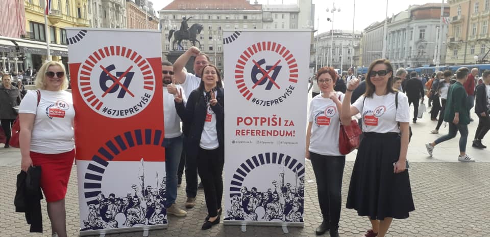 Hrvatska: Uspešno prikupljanje potpisa za promenu uslova za odlazak u penziju