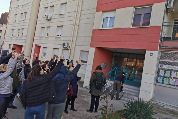 Brzom solidarnom akcijom policija sprečena da interveniše protiv aktivista Krova nad glavom