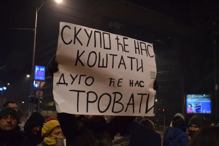 Protest za čist vazduh u Beogradu, 17.01.2020; Foto: Predrag Momčilović / Mašina
