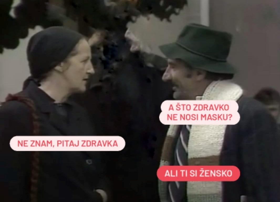 insert iz serije Đekna još nije umrela sa dodatim dijalozima