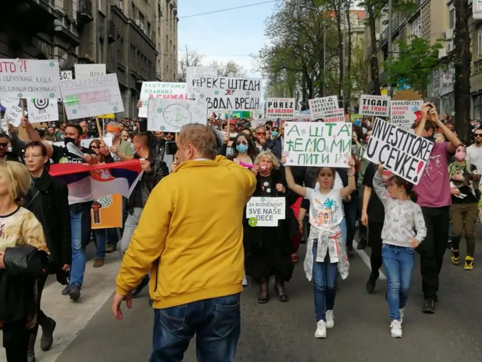 Ekološki ustanak, Beograd, 10. april 2021; Foto: Marko Miletić / Mašina
