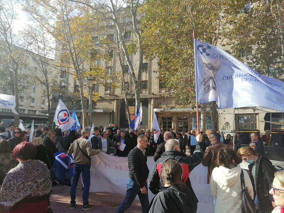 Protest Sindikata uprave Srbije