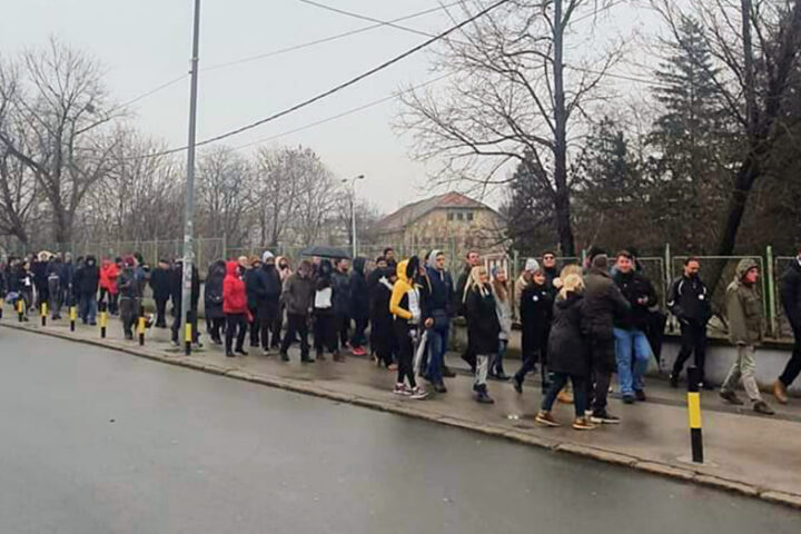 Protestna šetnja stanara naselja Stjepan Filipović