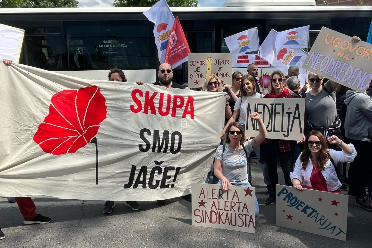 Članice i članovi sindikata SKUPA