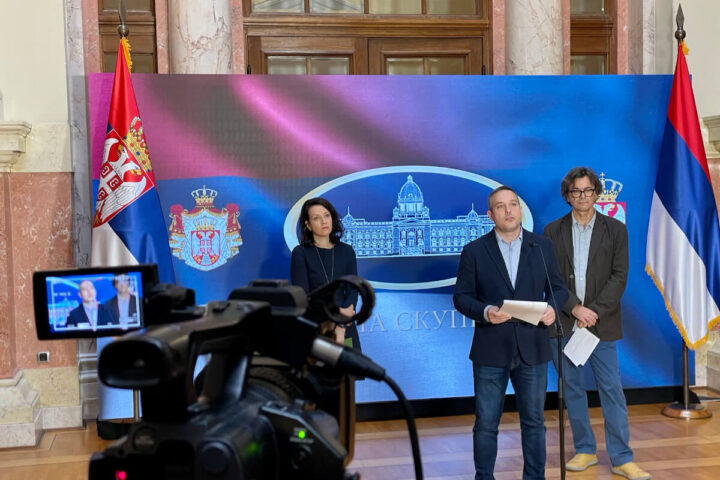 Konferencija za medije u Skupštini