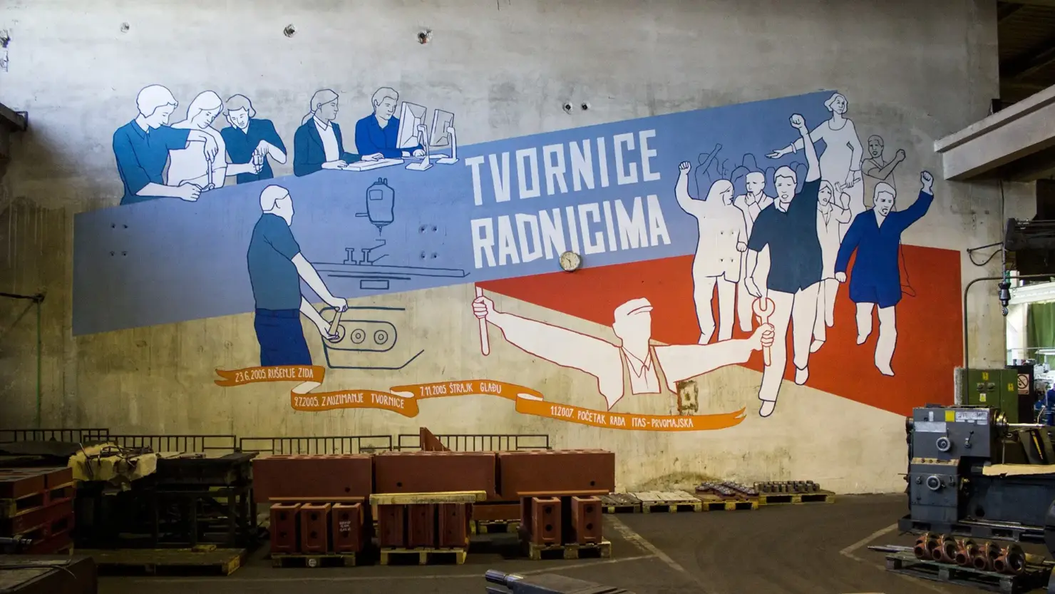 Mural udruženja KURS izrađen u fabrici ITAS
