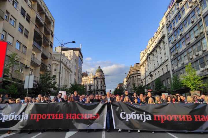 Protest "Srbija protiv nasilja"