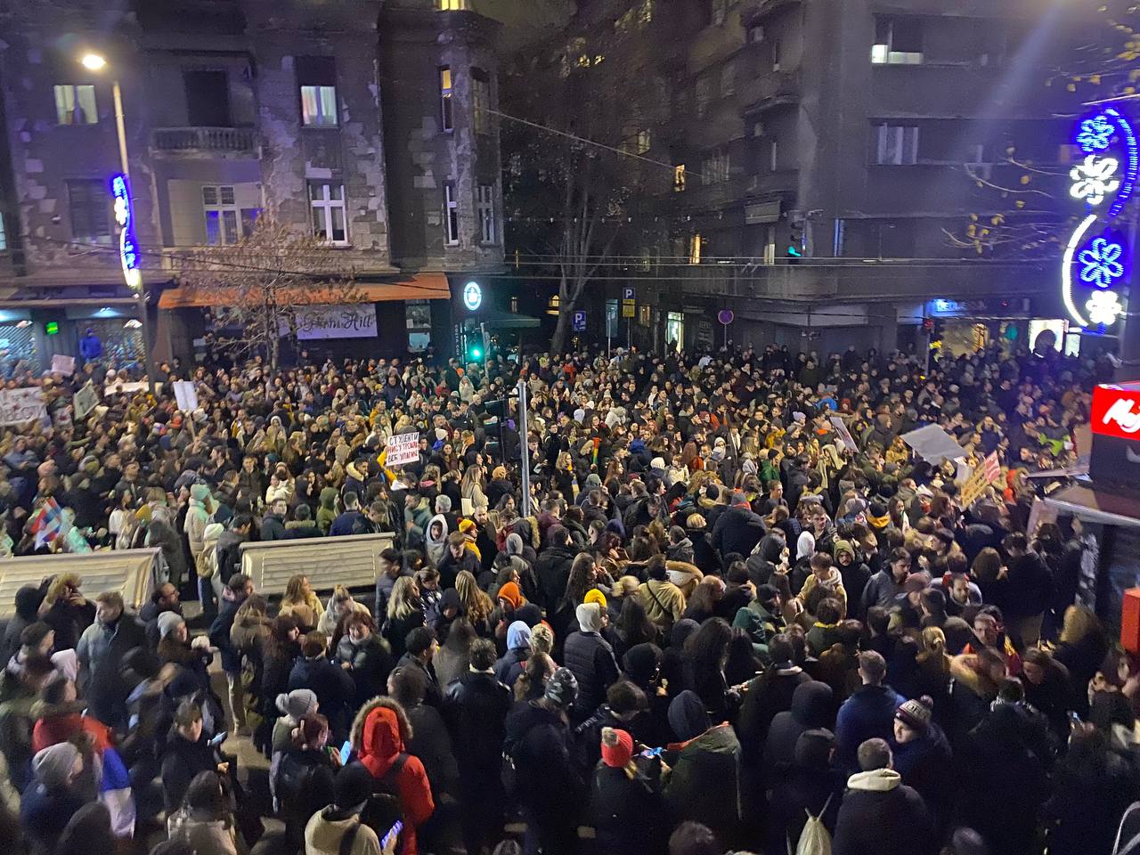 Protest ispred RTS-a