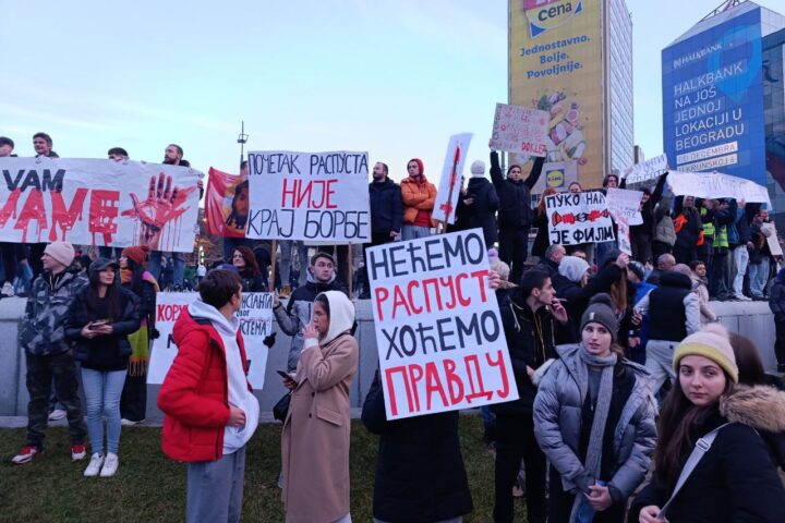protest na slaviji