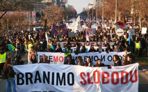 Protest u Novom Sadu, 1. februar 2025.