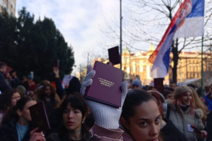 Studentski protest; Foto: Mašina.