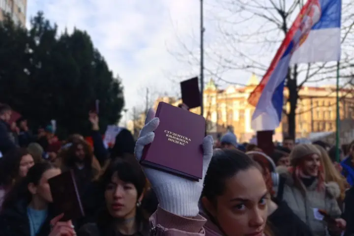 Studentski protest; Foto: Mašina.