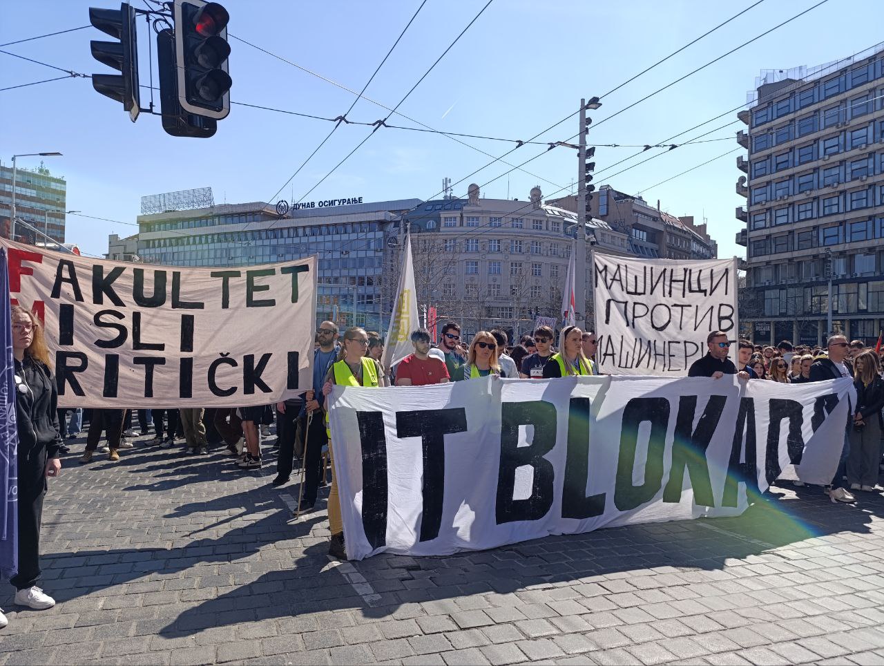 Studentski protest u Beogradu; Foto: Mašina.