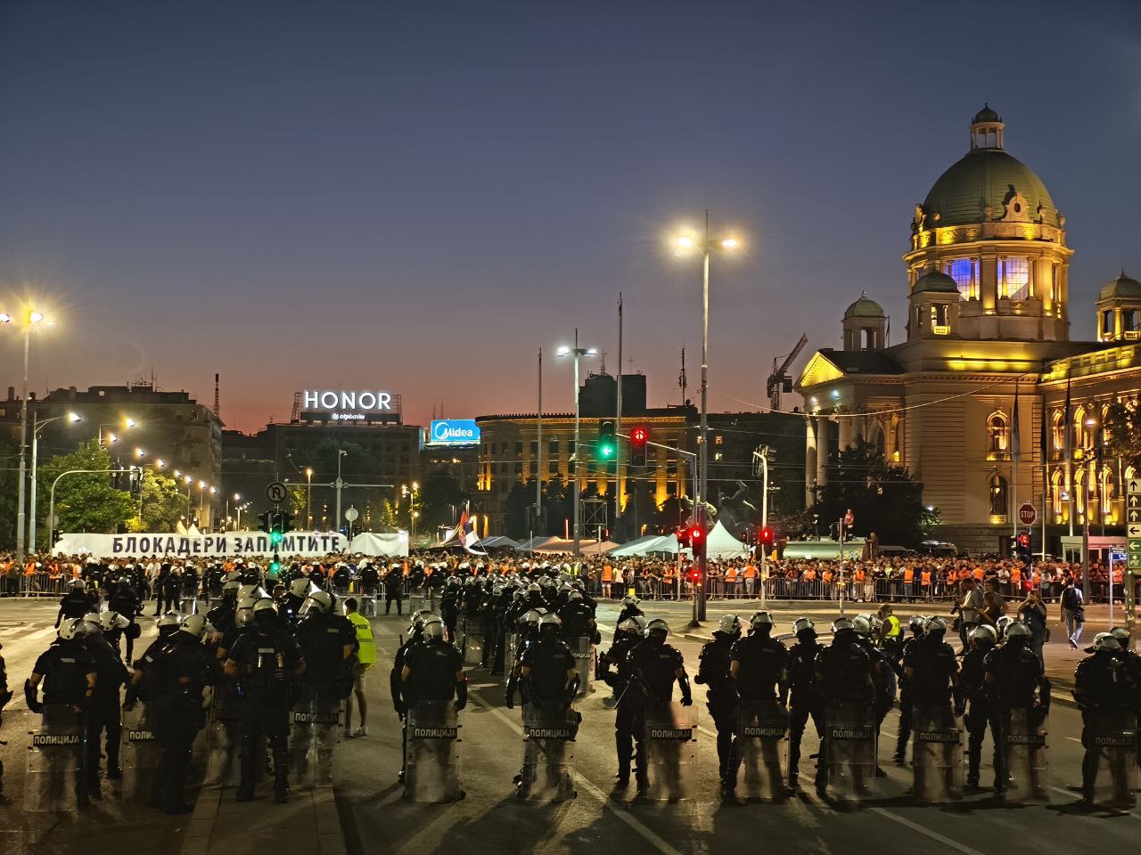 Vidovdanski protest u Beogradu, Foto: Mašina