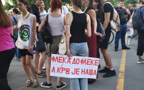 omladina na protestu