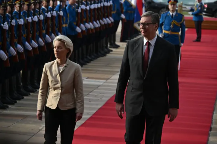 Ursula fon der Lajen i Aleksandar Vučić