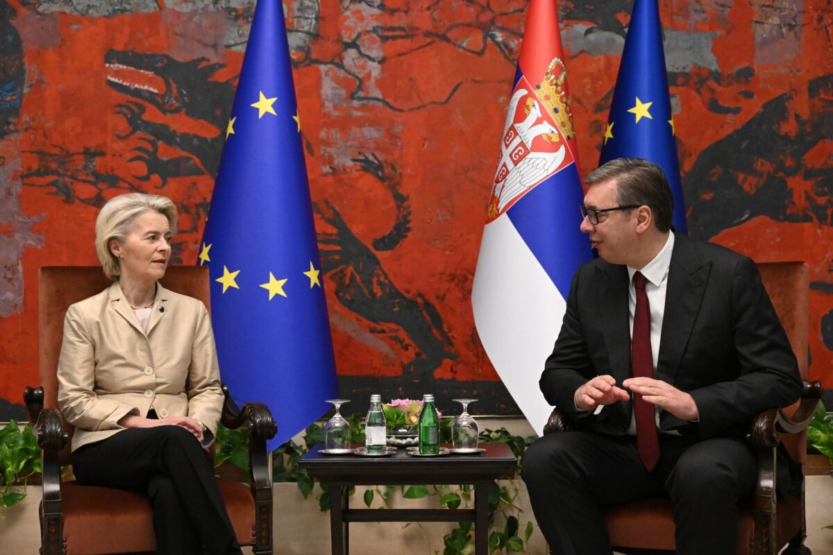 Ursula fon der Lajen i Aleksandar Vučić