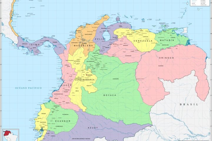 Mapa Gran Kolumbije