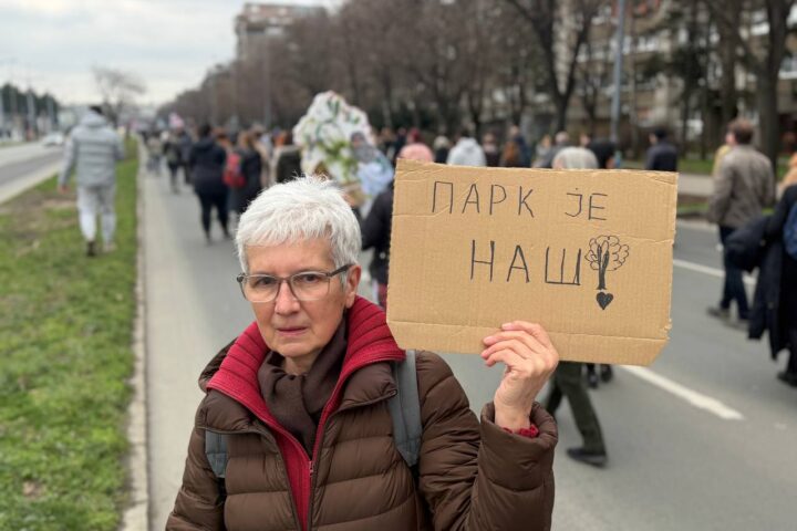 Park je naš, protest protiv izgradnje Akvarijuma