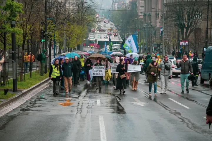 Protest za Zakon roditelj-negovatelj; Foto: Igor Čabarkapa.